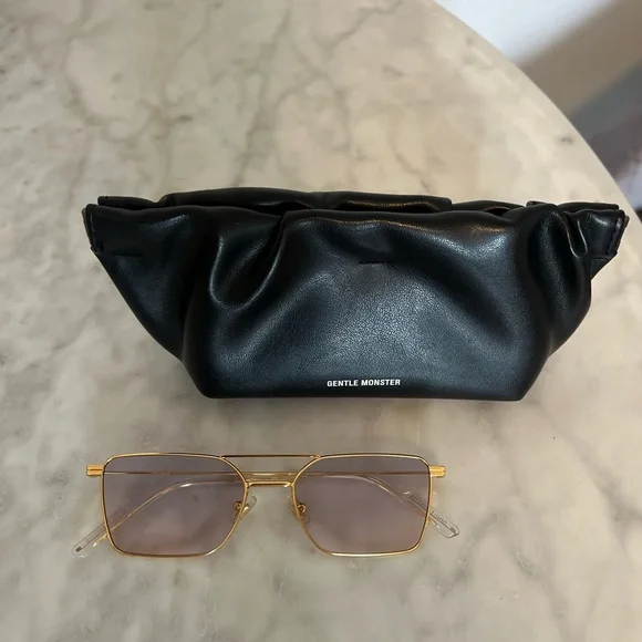 Gentle Monster Clear Gold Frame Glasses Unisex - Picture 5 of 10